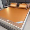 2026 Summer Cooling Ice Silk Rattan Mat with Mugwort - Single-Sided Air Conditioning Bedding