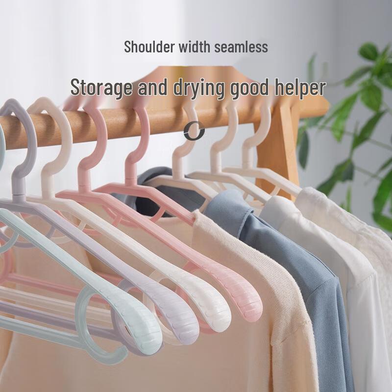 JINGRX Wide Shoulder Plastic Hangers