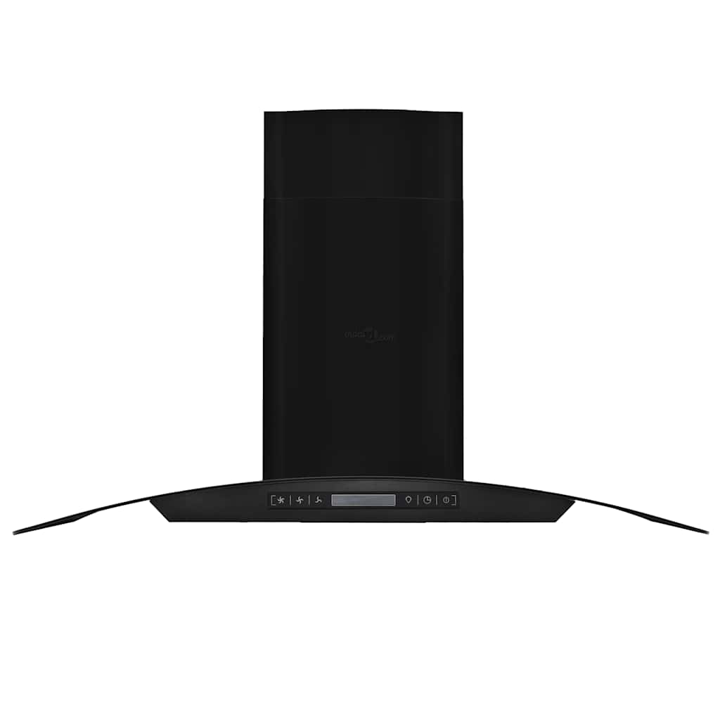 Vidaxl Noir Hotte Murale Acier Inoxydable Lcd 756 M³/H 90 Cm Aspirante Décor 50708 - Image 4