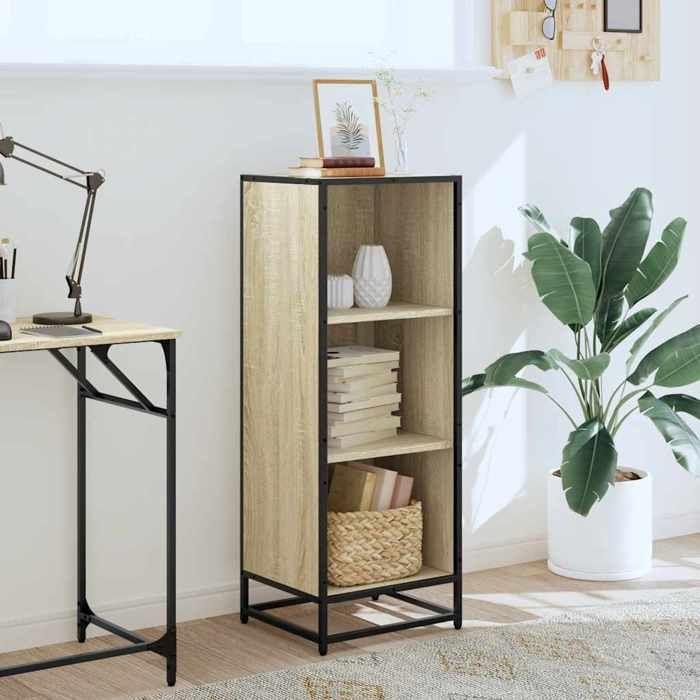 VidaXL Bibliothèque chêne sonoma 40x35x107,5 cm bois d'ingénierie, bibliothèque, séparateur de pièce, séparateur, armoire de 849110