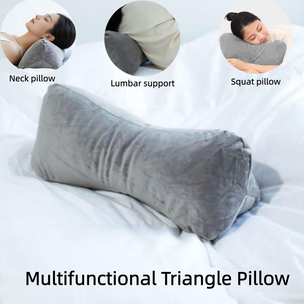 Multifunctional Triangle Pillow Nap Pillow Cervical Spine Pillow Household Adult Lumbar Pillow Triangle Pillow Bedside Cushion P