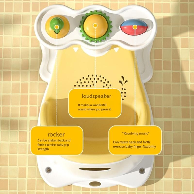 Infant Bathtub Seats for Sit-Up Bathing Baby Bath Seats with Bottom Suction Cups Provides Backrest Support Easy Remove