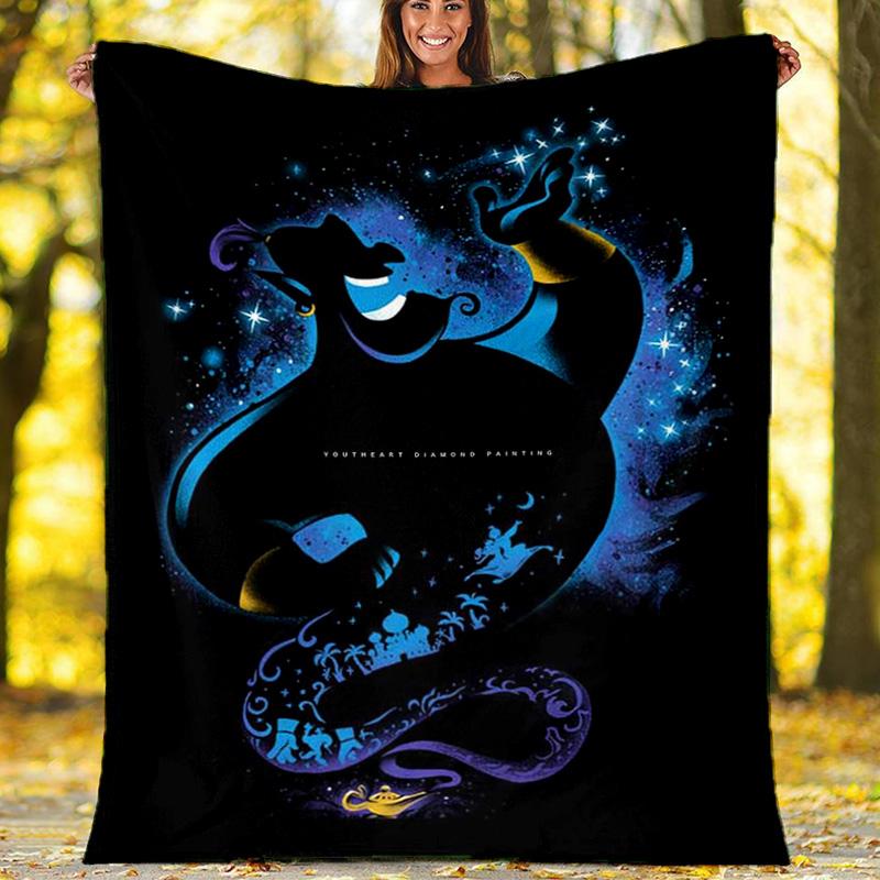Mega Charizard Blue Flame Dragon Flannel Fleece Blanket, Soft Warm Mythical Beast Throw Blanket for Bed, Anime Fan Gift 80cm x 120cm
