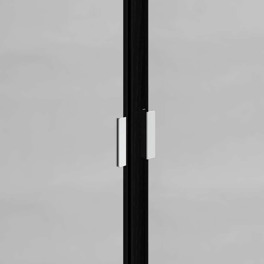 Bathroom Cabinet Set 2 Pieces Black Oak Effect Wood Based Material