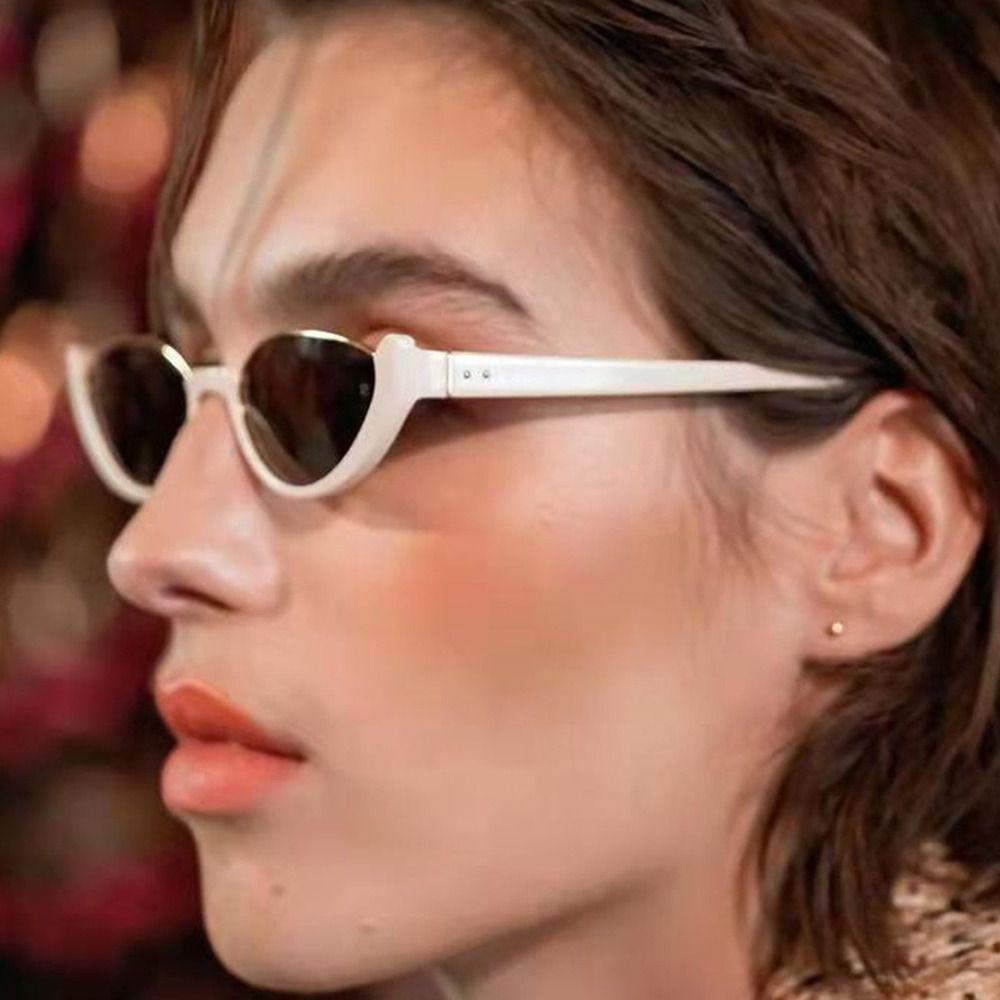 Korean Style Sunglasses Eyewear Y2K Shades Blocking Sunglasses Women Eyeglass Cat Eye Sunglasses