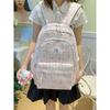 Schoolbag New Japanese Retro Plaid Schoolbag Junior High School Girl Cute Girl Student Backpack Large Capacity Lightweight Backpack