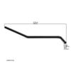 6mm Thread Electric Guitar Tremolo Arm Replacement Push-in Style Guitar Single Tremolo Arm Whammy Rod Vibrato Arm