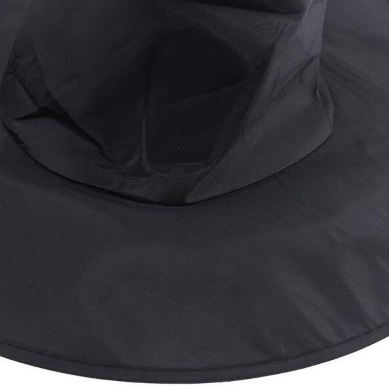 Black Oxford Cloth Halloween Witch Hat - Wizard Costume Accessory Inspired by Harry Potter Magic