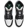 Air Jordan 1 Mid Black Gorge Green Summit White Unisex Sneakers DQ8426-004