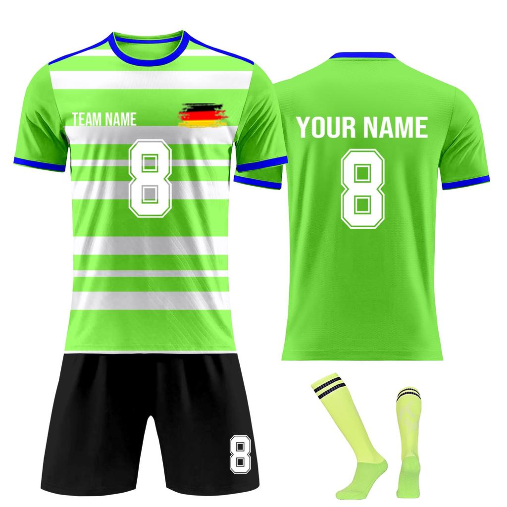 Personalised Shirts Kit Mens Girls With Name Number Custom Football Jerseys For Boys Training Suit