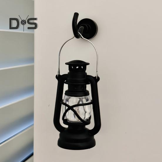 Lampa de Noapte LED Lampă cu Petrol Strălucire Delicată Fără Pâlpâire Alimentată cu Baterii Mini Felinar Retro Agățat cu Cârlig Magnetic