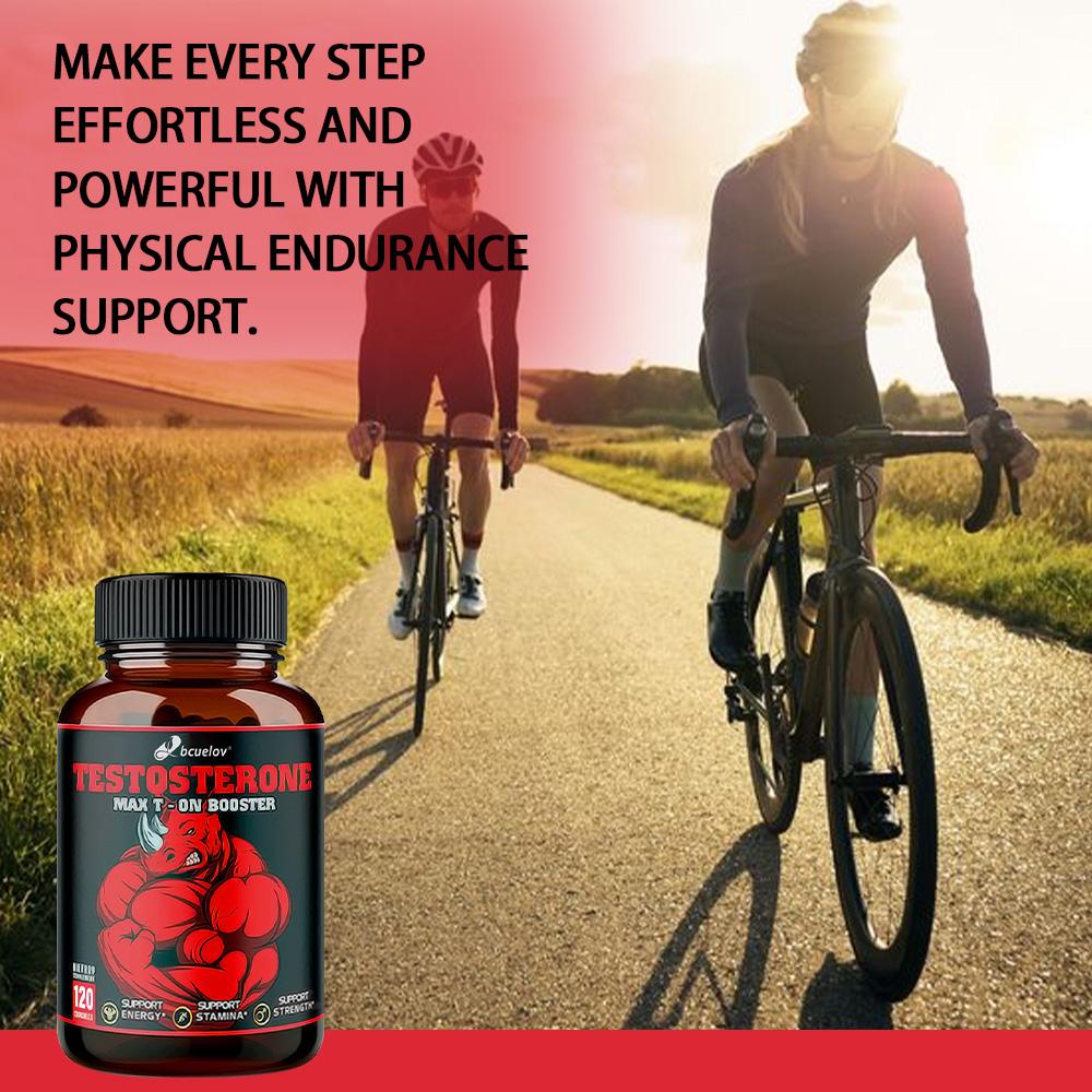 Bcuelov Testosterone Enhancer (T-On Booster) 120 Capsules