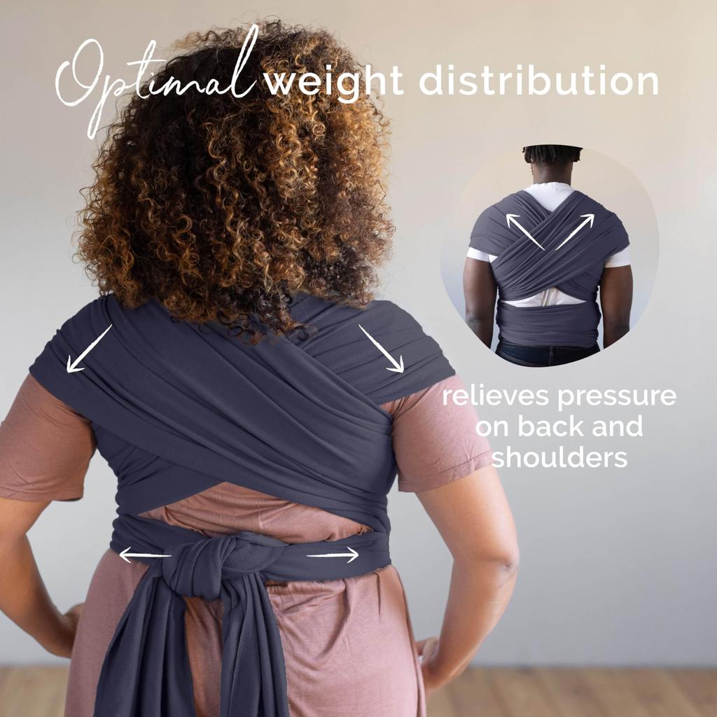 Boba Wrap Baby Carrier Authorized Distributor Dark (Japanese Product) (Organic Gray)
