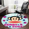 1pc Berry Sweet Monkey Round Carpet, Made of Polyester,Perfect for Decorating Office Chairs, Living Rooms,fplt036