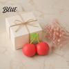 Soft Tactile Toys Double Cherry Stress Relief Toy Fake Squeeze Flour Filling Toy Sensory Fidget for Hand Relaxation Decorative
