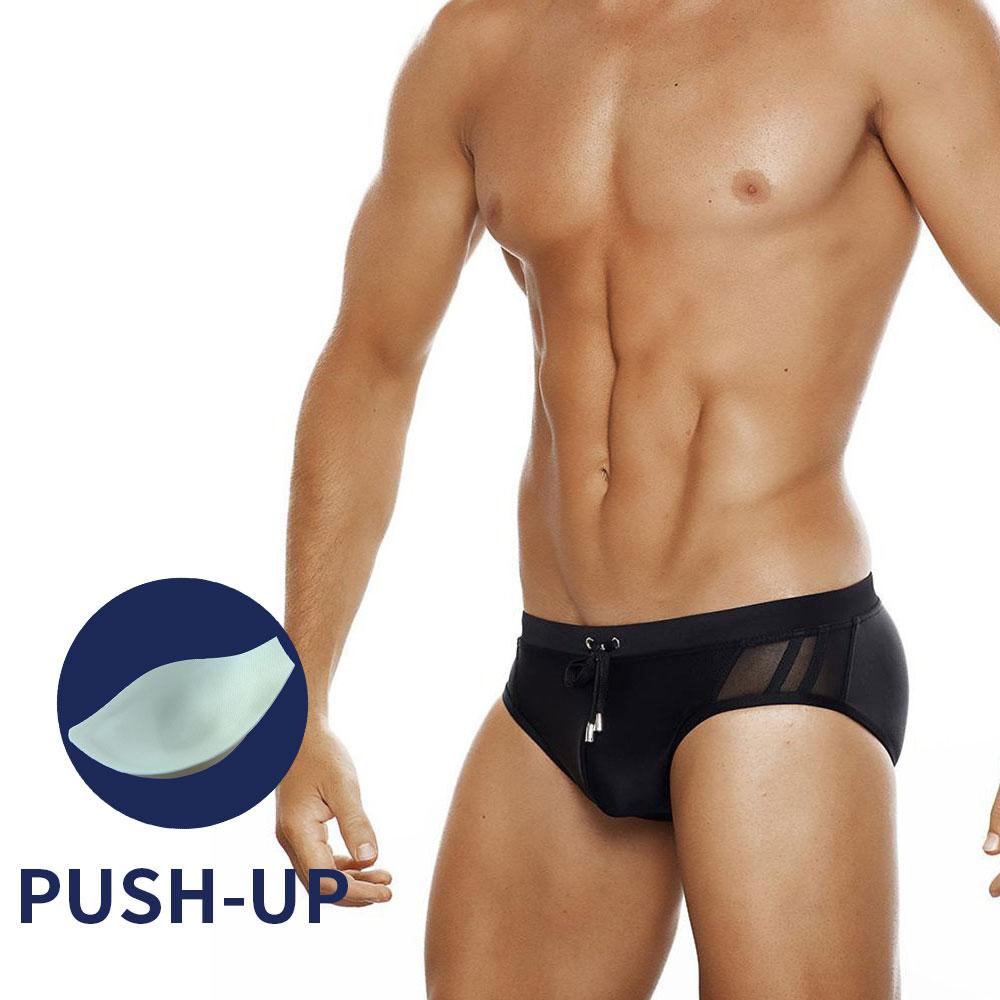 Men's Fashion Pride Day Swimming Briefs Low Waist Plus Size Summer Beach Wear