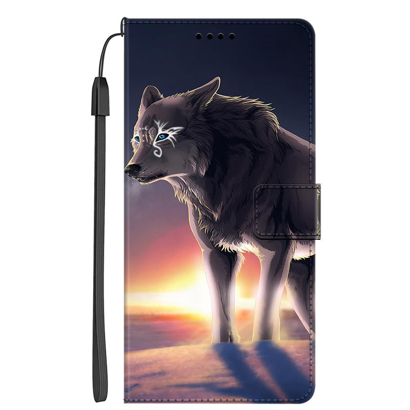 Animal Leather Flip Case for Samsung Galaxy M16 F16 5G Leather Magnetic Wallet Covers for Galaxy F16 Stand Phone Bag Galaxy M 16
