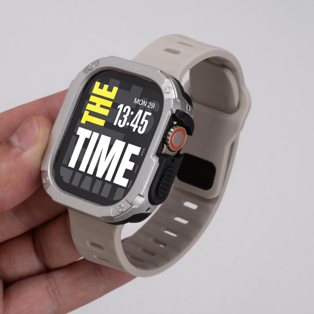 Case+Strap For Apple Watch Ultra 3/2 49mm 40/41 44/45 46mm Protective Cover Silicone Band For Iwatch Series 11 10 9 8 7 6 5 SE3