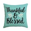 1 \ 4Pcs Autumn Thanksgiving Pillow Cover With Bow Truck Pattern Backrest Cover, Suitable For Room Living Room (No Pillow Core)