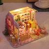 Doll House Minature Dollhouse Kits 3D Puzzle Assembly Building Model Toys With Furniture Lighting Wooden Crafts Birthday Gifts