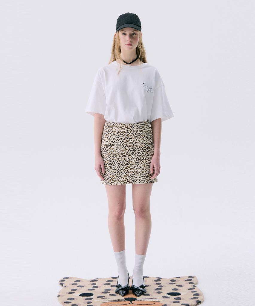 JUNEJUNE SPACE Vol11.Leopard Mini Skirt_Beige(Vol11.Leopard Mini Skirt_Beige)