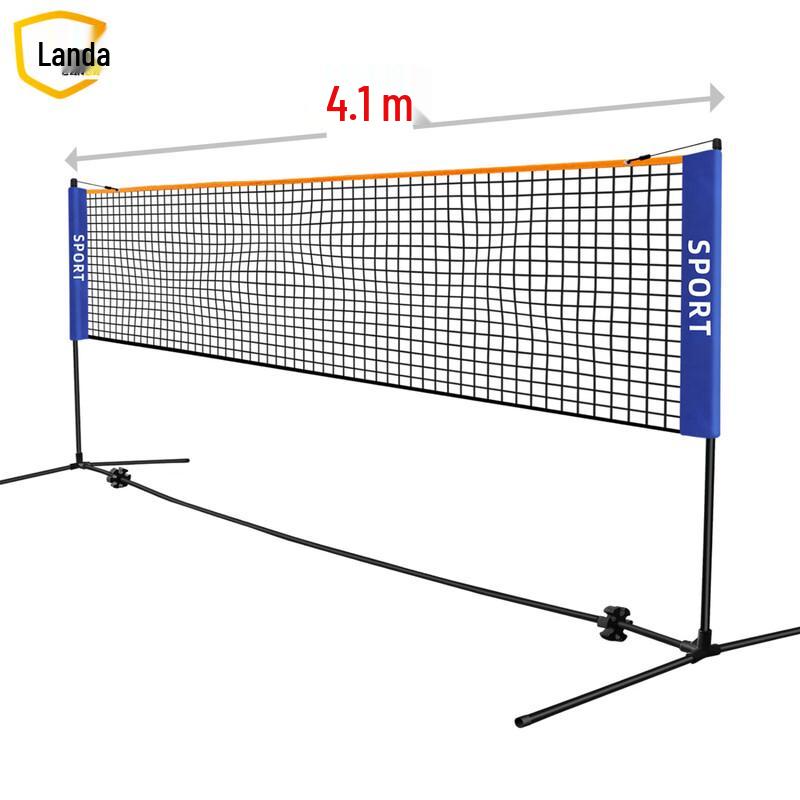 Landa Portable Height-Adjustable Badminton & Tennis Net Set