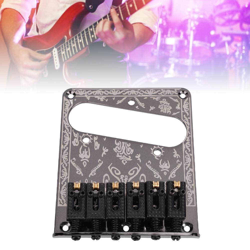 Vintage geschnitzte Basis Elektrische Gitarrenbrücke für Telecaster Gitarrenbrücke Für Elektrische Gitarre
