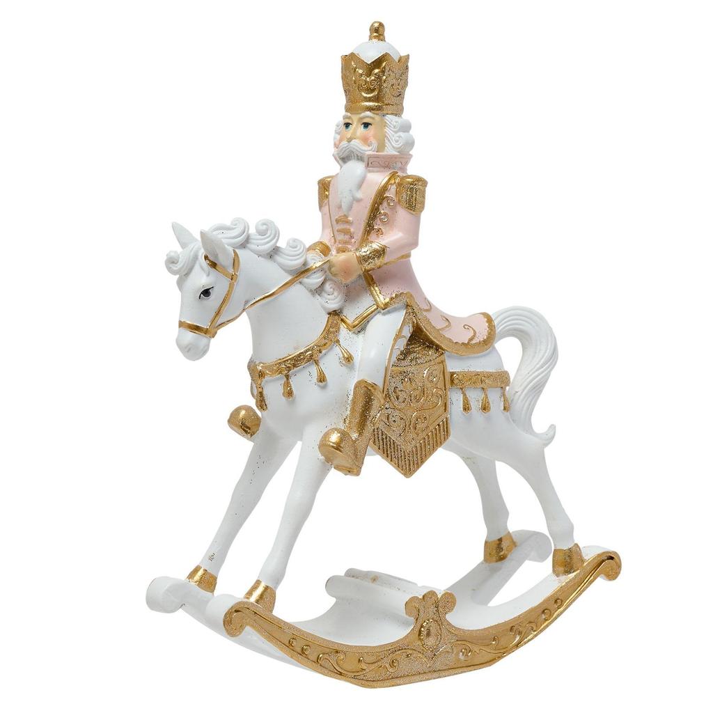 Pink Nutcracker On A Rocking Horse