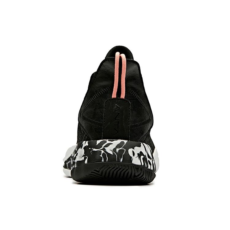 Anta Crazy 3 Low top Basketball Shoes Men's Black White 11941607-4