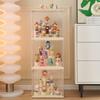 Stackable Transparent Magnetic Figurine Display Rack for Blind Boxes Pop Mart Storage Box Display Case for Collectible Toys