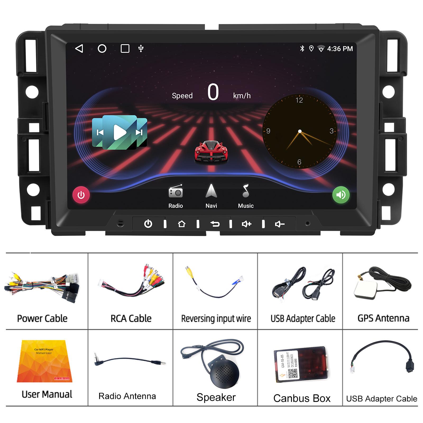 

Автомобильное радио 2 Din для GMC Chevrolet Chevy Yukon Sierra Acadia 2007-2012 Android GPS Navi Wi-Fi камера Carplay 4-core 2+32CP