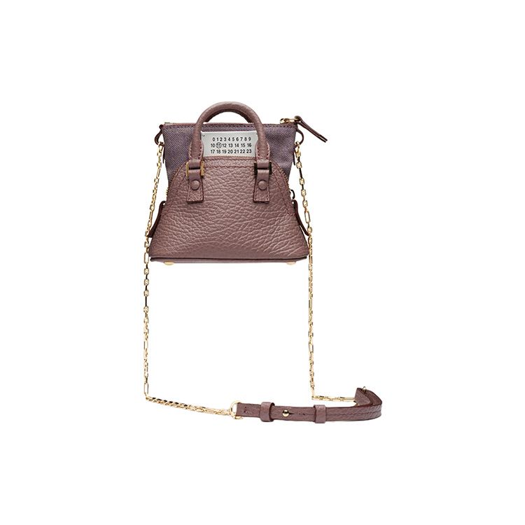 

Maison Margiela 5AC Logo Tag Chain Zip Leather Crossbody Bag Women Bags Pink SB3WG0025P4455T5071 Basic Set (Bag+Dust Bag)