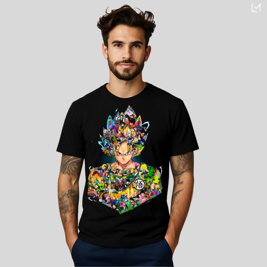 Dragon Ball Japan Animation Summer T-Shirt Leisure Sports Street Fitness Loose Comfortable Cotton Short Sleeves Men Women Top