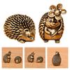 Elegante Messing-Igel-Statue, die Wohlstand und Reichtum darstellt, Antike Tierfigur für Sammler und Dekorationsliebhaber