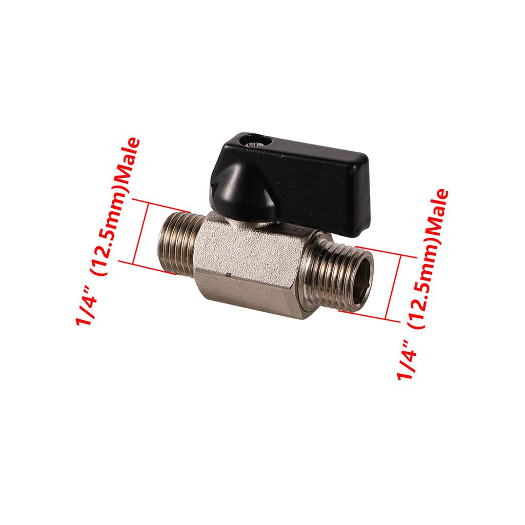 1/8" 1/4" 3/8" 1/2" BSP Male/Female Thread Mini Brass Ball Valve Air Compressor Switch Garden Irrigation Water Shut Off Valve