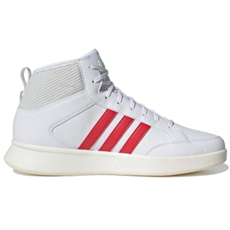 Adidas Court80s Mid High Top Casual Skate Shoes Unisex White Red Gray Sneakers EG8440