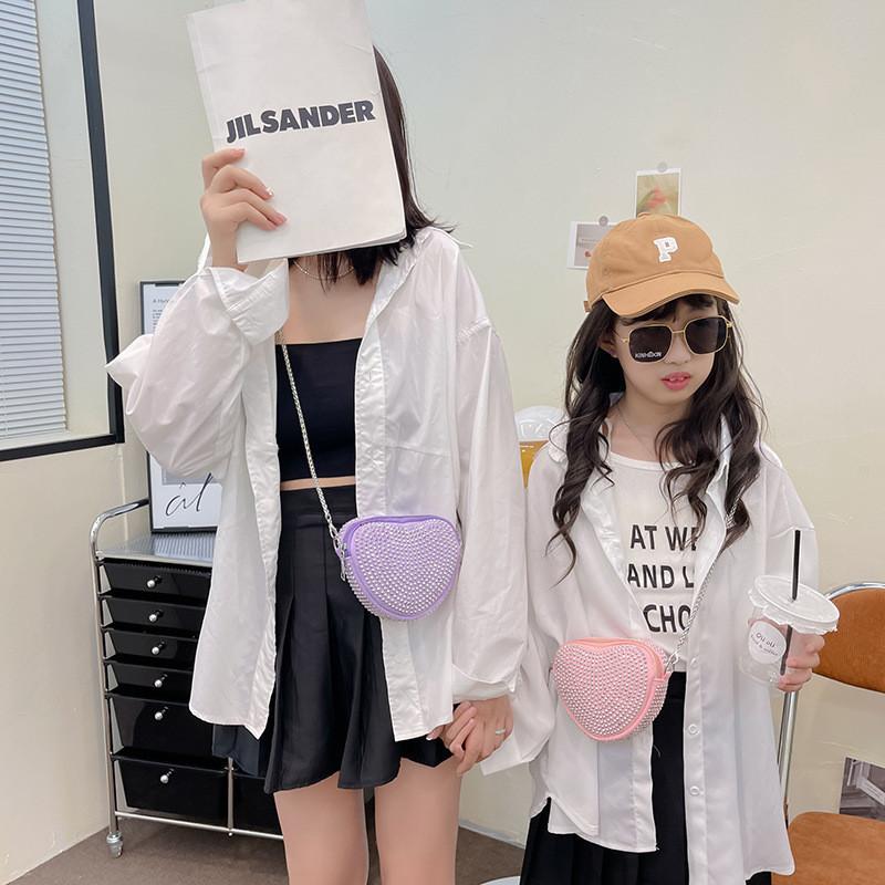 Fashionable Rhinestone Mini Shoulder Bag For Children Stylish Crossbody Purse With Breathable And Durable Materials