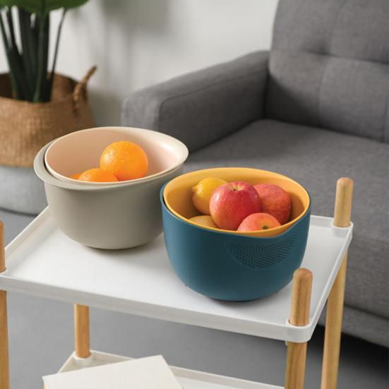 Premium Quick Drainage Widely Use PP Convenient Use Kitchen Colander for Home Rice Strainer Bowl