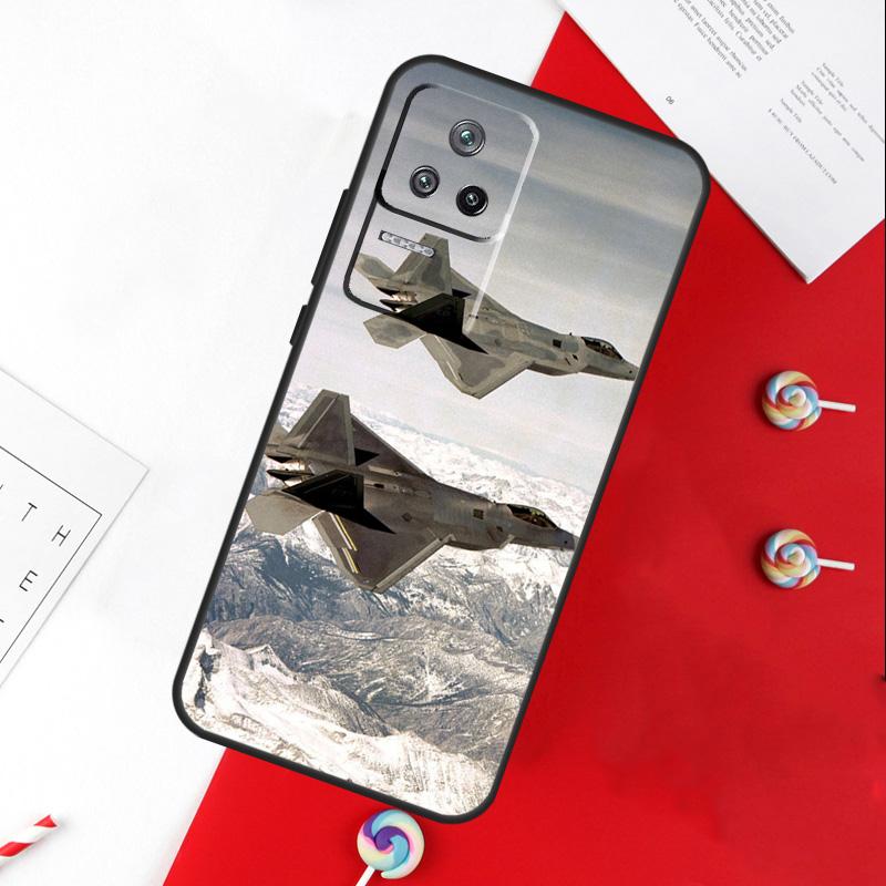 Fighting Plane Aircraft Cover For Xiaomi 14 Ultra 15 13 11T 12T 13T 14T Pro POCO X7 Pro X3 X5 X6 M6 F5 F6 Pro Case