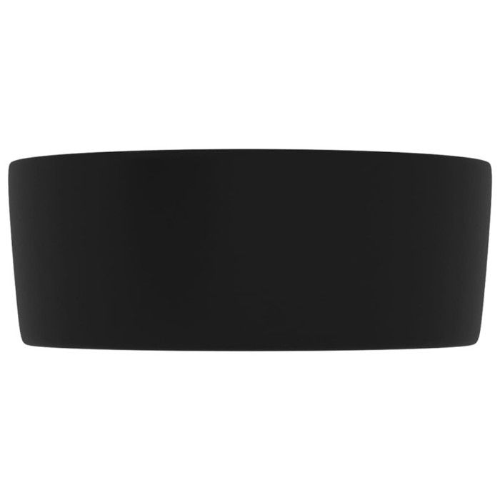 VidaXL Round Luxury Washbasin Countertop Toilet Washbasin Bathroom Cloakroom Kitchen Home Interior Black 147019