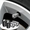 4Pc Car Styling Metal Tire Valve Stem Caps Rim Accessories For Rapid Scala Kodiaq Fabia Kamiq Karoq Octavia A5 A7 S VII