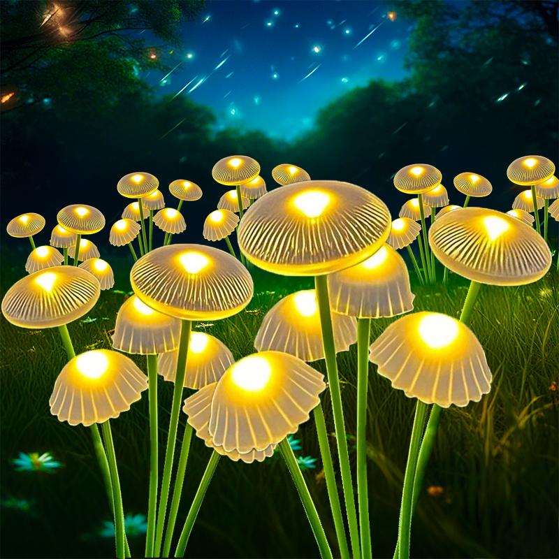6LED Solar Sway Lights Outdoor Waterproof  Jellyfish Ball Shape Garden Decor Solar Lamp for Yard Pathway Patio Lawn