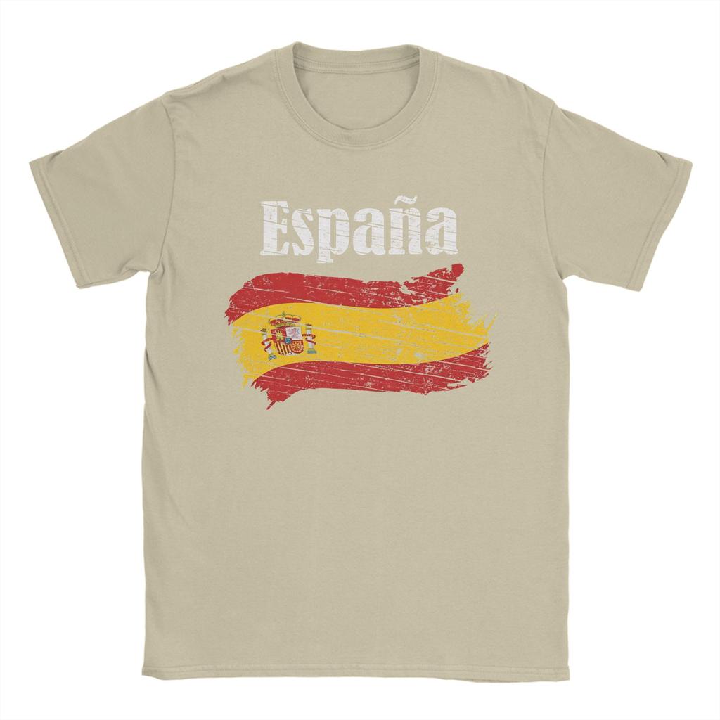 Spanien Wappen Spanisches Emblem Espania T-Shirt Sommer 100% Baumwolle T-Shirts Für Mann Trendiges Lockeres T-Shirt Kurzarm Oberteile