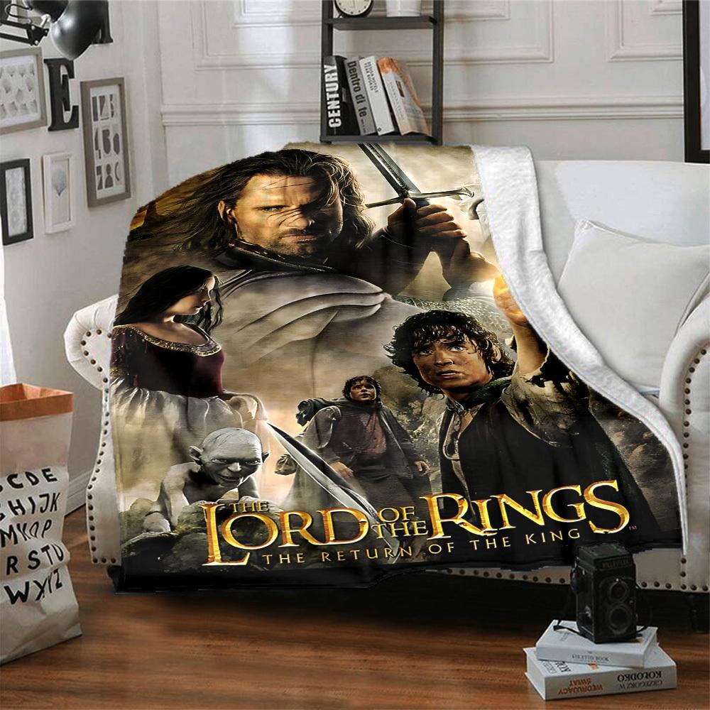 1pc Lord of the Rings Return of the King Flannel Blanket Soft Warm Throw for Home, Office, Travel, All-Season Cozy Bedding GiftL1215