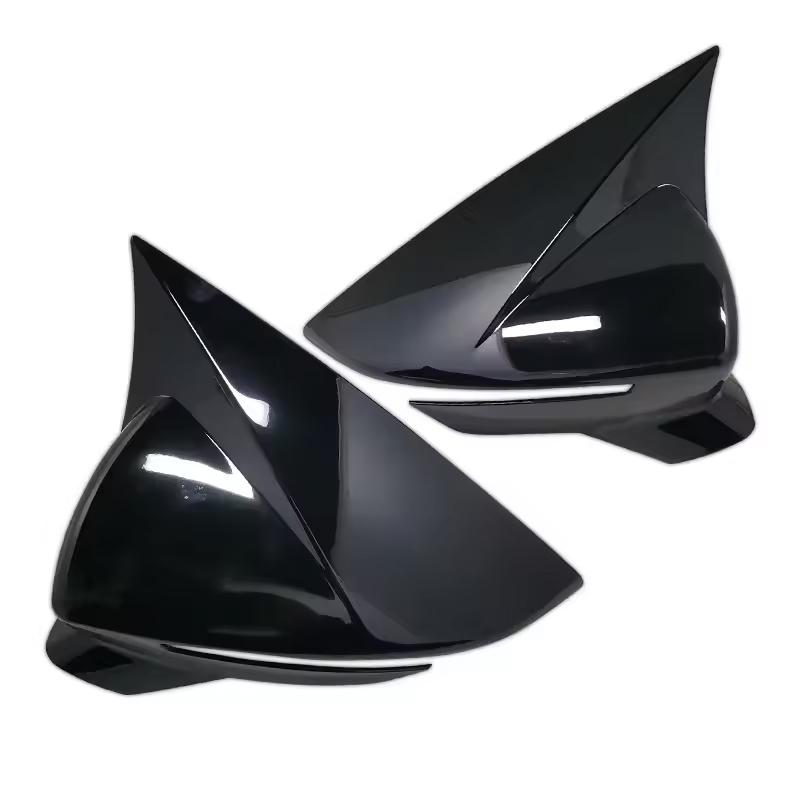 Decoration Carbon Fiber Glossy Black Door Mirror Cover For SEAT LeonMK3 3.5 2013- Car Rearview Accessories