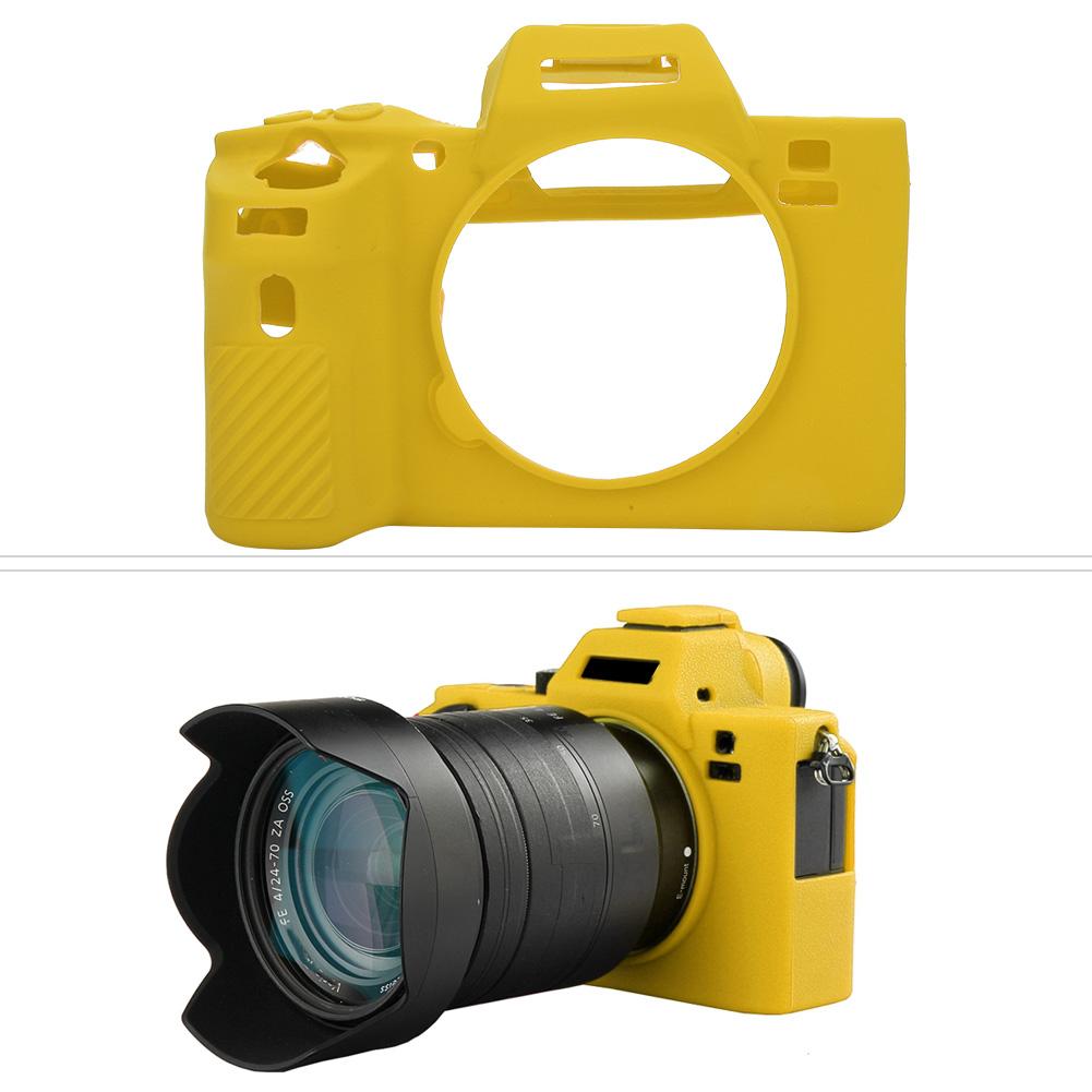Healthy and Tough Digital Camera Silicone Cover for Sony A72 A7R2  A7S2 Washable ProtectorYellow