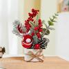 Christmas Mini Potted Artificial Small Christmas Tree Ornaments Potted Plants