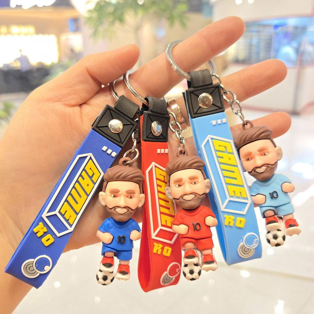 Neuer Cartoon Sportstar Schlüsselanhänger Anhänger, Personalisierte Trikotpuppe, Schlüsselanhänger, Rucksackanhänger, Kleines Geschenk.