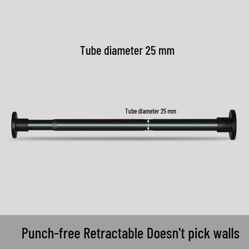 Tension Rod: Multi-Use Curtain, Clothes Drying, Wardrobe, and Shower Rod