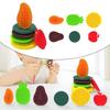 6pieces Sensory Stones For Kids Textured Pad Toy For Stress Relief And Attention Great For Classroom Teaching Purpose